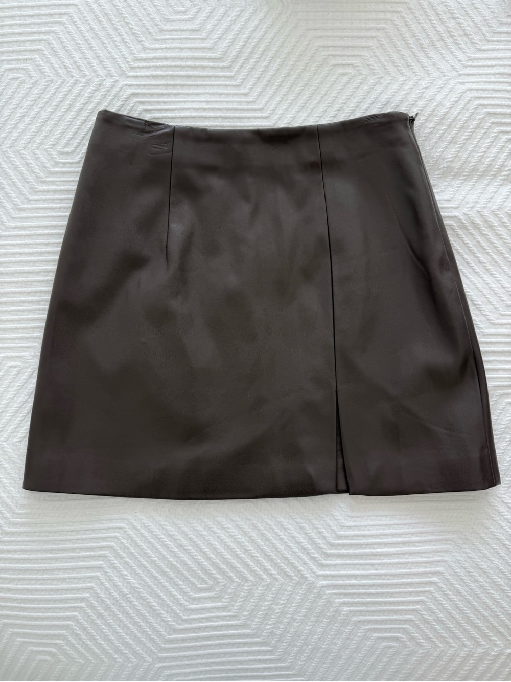 Oak + Fort Pleather Mini Skirt size 4